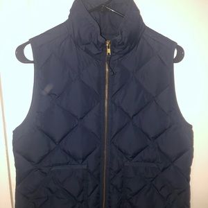 J Crew Navy Puffer Vest